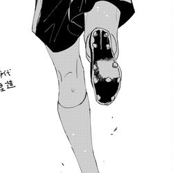 This is a pixiv picture whose title is 誕生日にスパイクを貰う二郎の話.