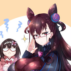 This is a pixiv picture whose title is めがね紫式部ちゃん.