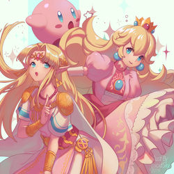 This is a pixiv picture whose title is PINK チーム.