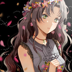 This is a pixiv picture whose title is 花冠.