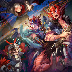 This is a pixiv picture whose title is 【PFLS】夜襲の的.