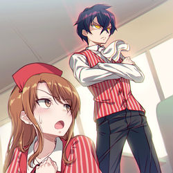 This is a pixiv picture whose title is 嫌パン小説 第2‐4話「ギャルＪＫのためにバイトしてみた」.