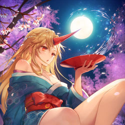 This is a pixiv picture whose title is 弥生.