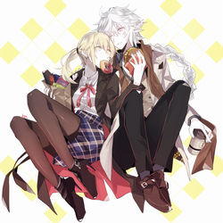This is a pixiv picture whose title is 英霊旅装.