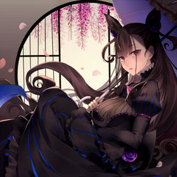 This is a pixiv picture whose title is 紫式部.