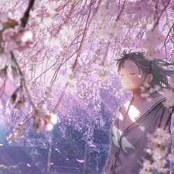 This is a pixiv picture whose title is 桜包み.