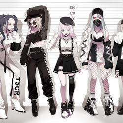 This is a pixiv picture whose title is モノトーン・スクワッド.