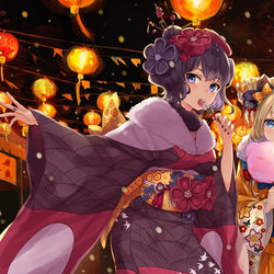 This is a pixiv picture whose title is Lanterns.