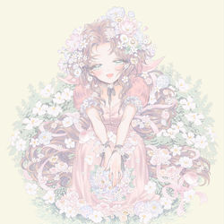 This is a pixiv picture whose title is エアリス.