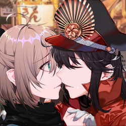 This is a pixiv picture whose title is 嗯？！.