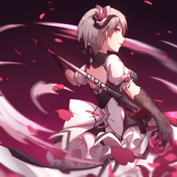 This is a pixiv picture whose title is 暗蔷薇.