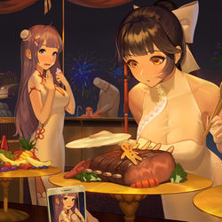 This is a pixiv picture whose title is アズールレーン  年越し.