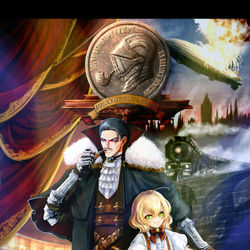 This is a pixiv picture whose title is 【PFLS】解明の騎士バーロックと従者ルネ【ファイアランド】.