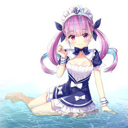 This is a pixiv picture whose title is 清楚なマリンメイド.