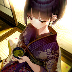This is a pixiv picture whose title is ゆっくりお茶を.