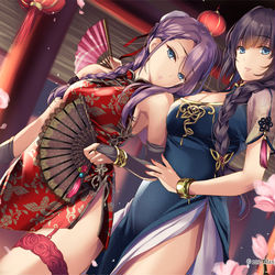 This is a pixiv picture whose title is 東国のキュラソー&カーリュー【アズレン】.
