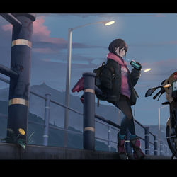 This is a pixiv picture whose title is 休憩。.