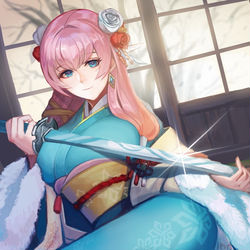 This is a pixiv picture whose title is 正月スリーズお姉様.