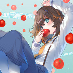 This is a pixiv picture whose title is Vtuber 橋本天茉音さん.