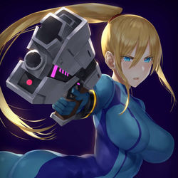 This is a pixiv picture whose title is ゼロスーツサムス.