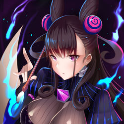 This is a pixiv picture whose title is 紫式部.