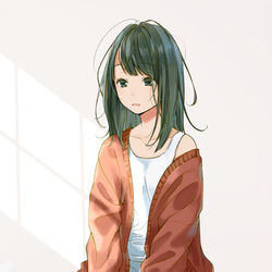 This is a pixiv picture whose title is 寝起き.