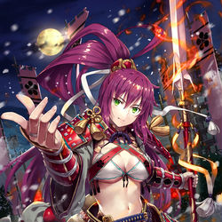 This is a pixiv picture whose title is 【戦国やらいでか】前田慶次.