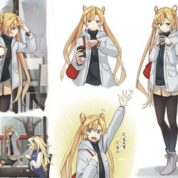 This is a pixiv picture whose title is 阿武隈お出かけmode 他.