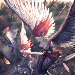 This is a pixiv picture whose title is 【PFLS】Bird Strike【アンダーリアの乱】.