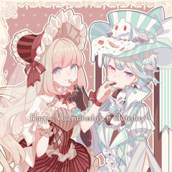 This is a pixiv picture whose title is アリスレッドとマッドワイト.