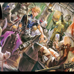 This is a pixiv picture whose title is 【PFLS】戦況報告.