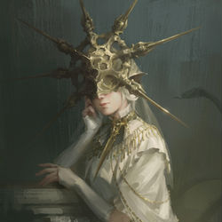 This is a pixiv picture whose title is May the Darkmoon watch over thee.