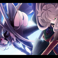 This is a pixiv picture whose title is 【PFLS】空を駆ける【時雨平原の戦い】.