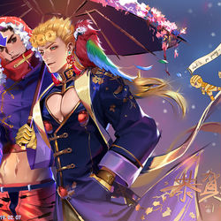 This is a pixiv picture whose title is 【JOJO】Happy New year 2019.