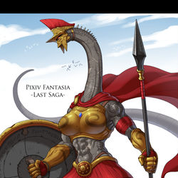 This is a pixiv picture whose title is 【PFLS】アレッサ・ロンガス【エルダーグラン】.