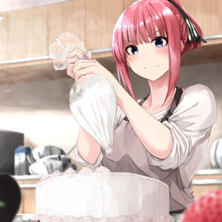 This is a pixiv picture whose title is 絶対に負けない【五等分の花嫁】.