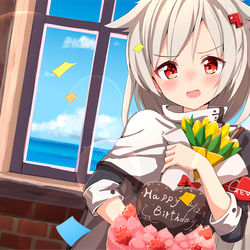 This is a pixiv picture whose title is 進水日.