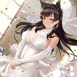 This is a pixiv picture whose title is ウェディング　愛宕.