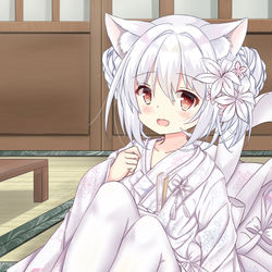 This is a pixiv picture whose title is 雪風様.