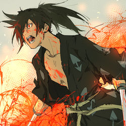 This is a pixiv picture whose title is どろろ絵.