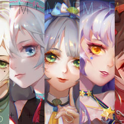 This is a pixiv picture whose title is Vocaloid China彩妆系列.