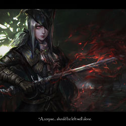 This is a pixiv picture whose title is Bloodborne Lady Maria.
