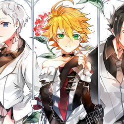 This is a pixiv picture whose title is 約束のネバーランド.