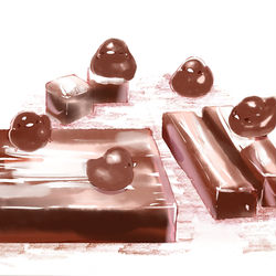 This is a pixiv picture whose title is チョコかんてん.