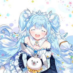 This is a pixiv picture whose title is 雪ミク2019.