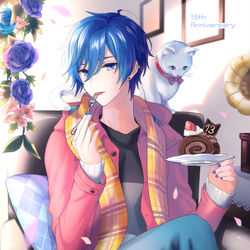 This is a pixiv picture whose title is 甘い記念日.