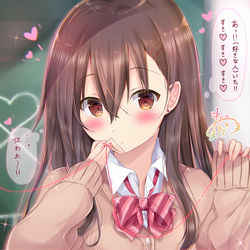 This is a pixiv picture whose title is 想い.