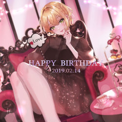 This is a pixiv picture whose title is お誕生日おめでとうございます🎂💗.