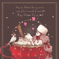 This is a pixiv picture whose title is Happy Valentine.