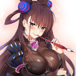 This is a pixiv picture whose title is 紫式部.